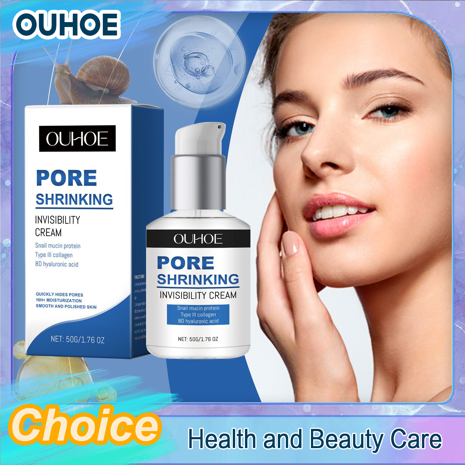 Pore Shrinking Face Cream Larg - Snail Cream Gel 评论和价格