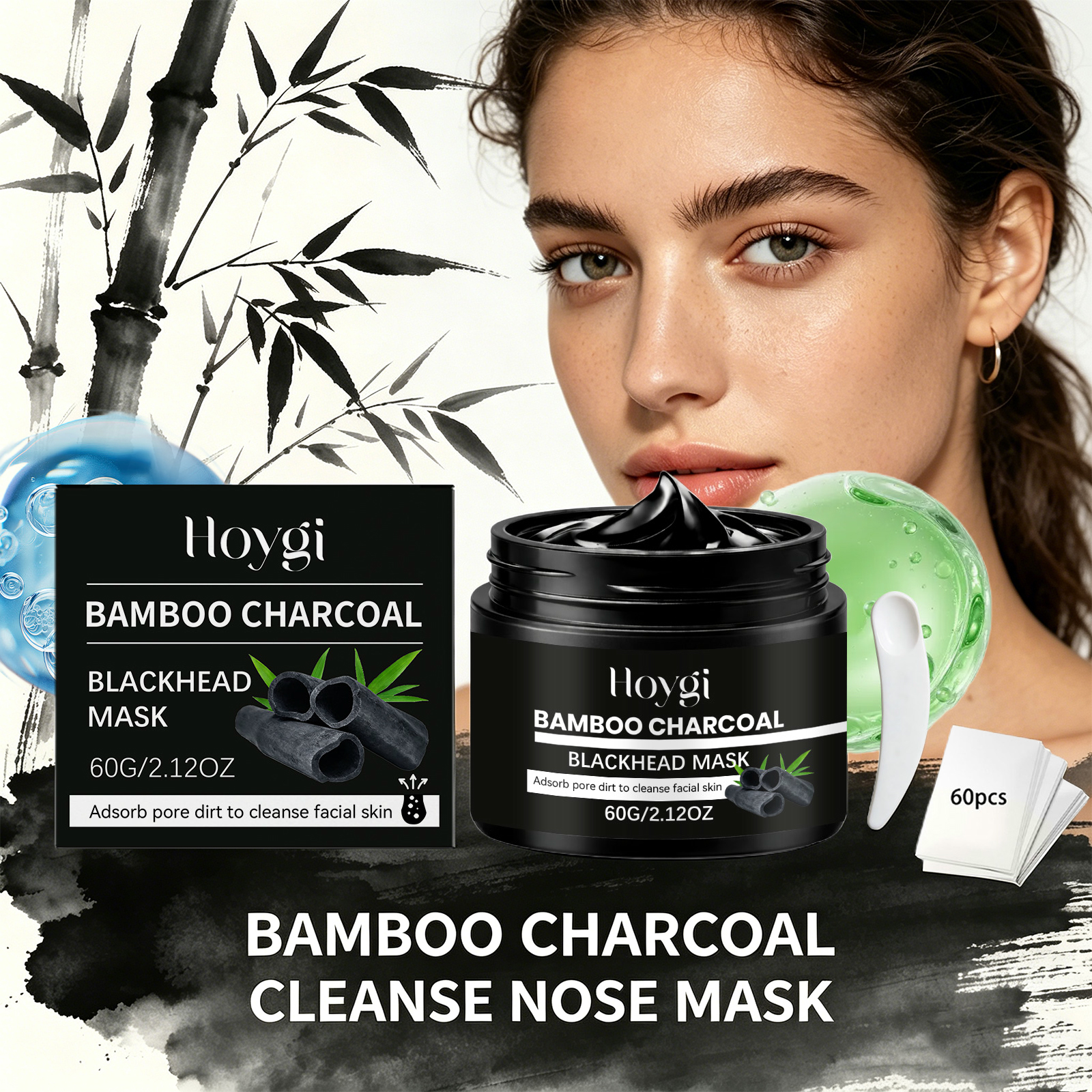 Bamboo Charcoal Blackhead Remo - Skincare Natur E 评论和价格