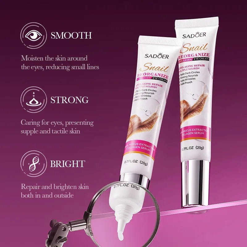 Saoder Snail Collagen Eye Crea - Snail Cream Gel 评论和价格