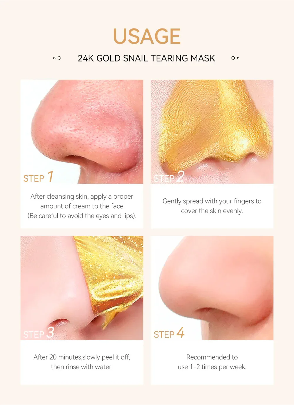 LAIKOU 24K Gold Sakura Peeling - Snail Cream Gel 评论和价格