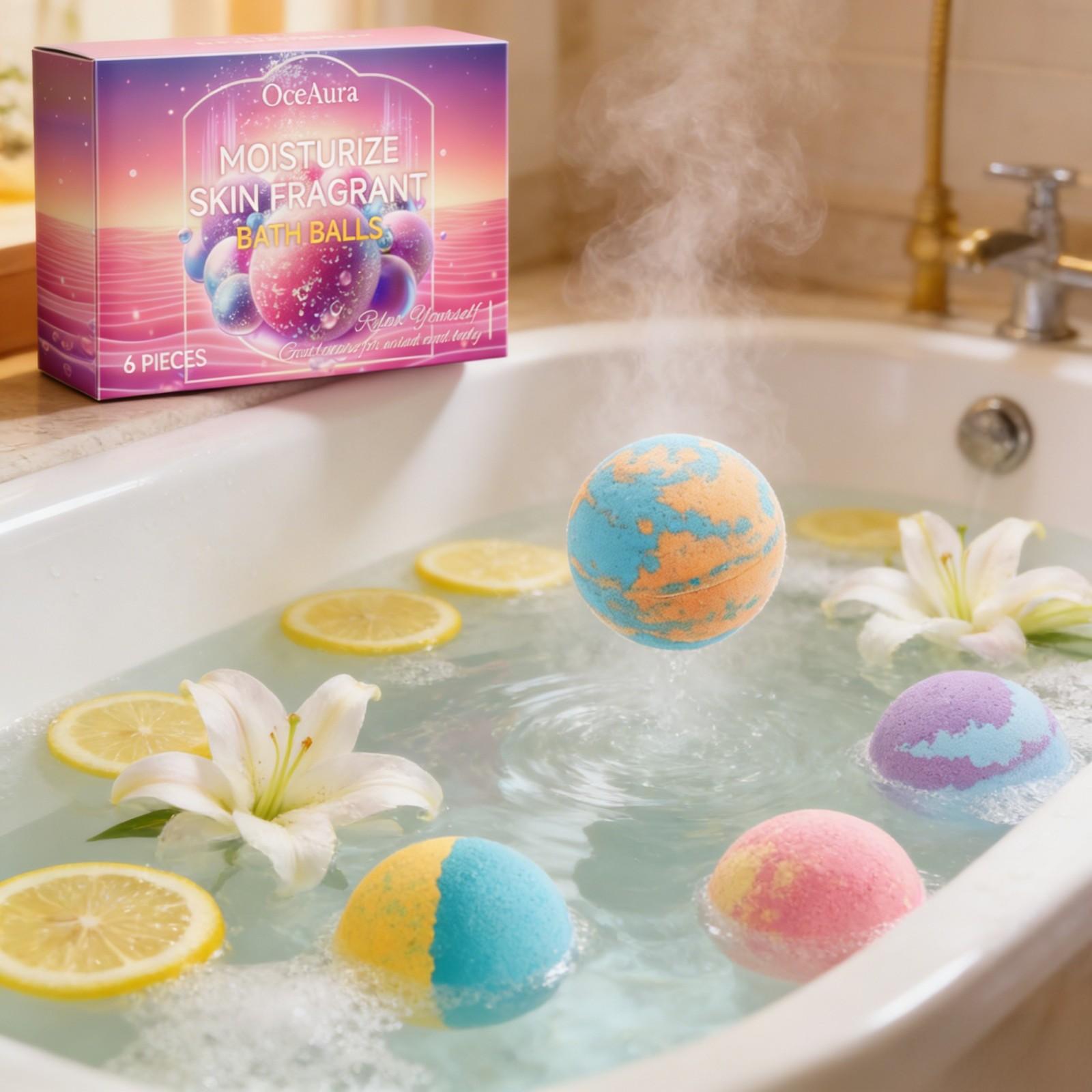 OceAura Bath Bubble Balls Soft - Skincare Natur E 评论和价格