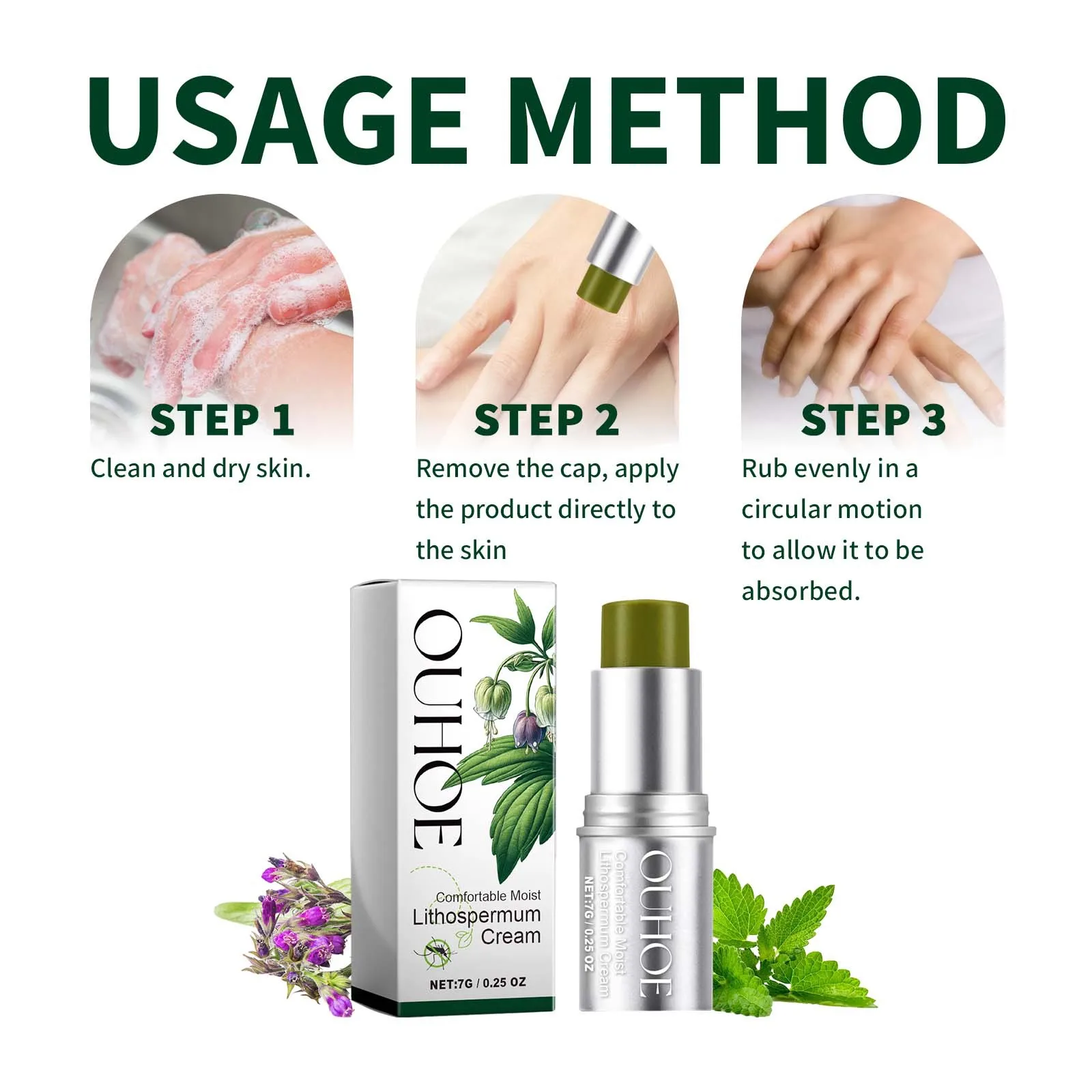 OUHOE Purple Grass Herbal Mosq - Skincare Natur E 评论和价格