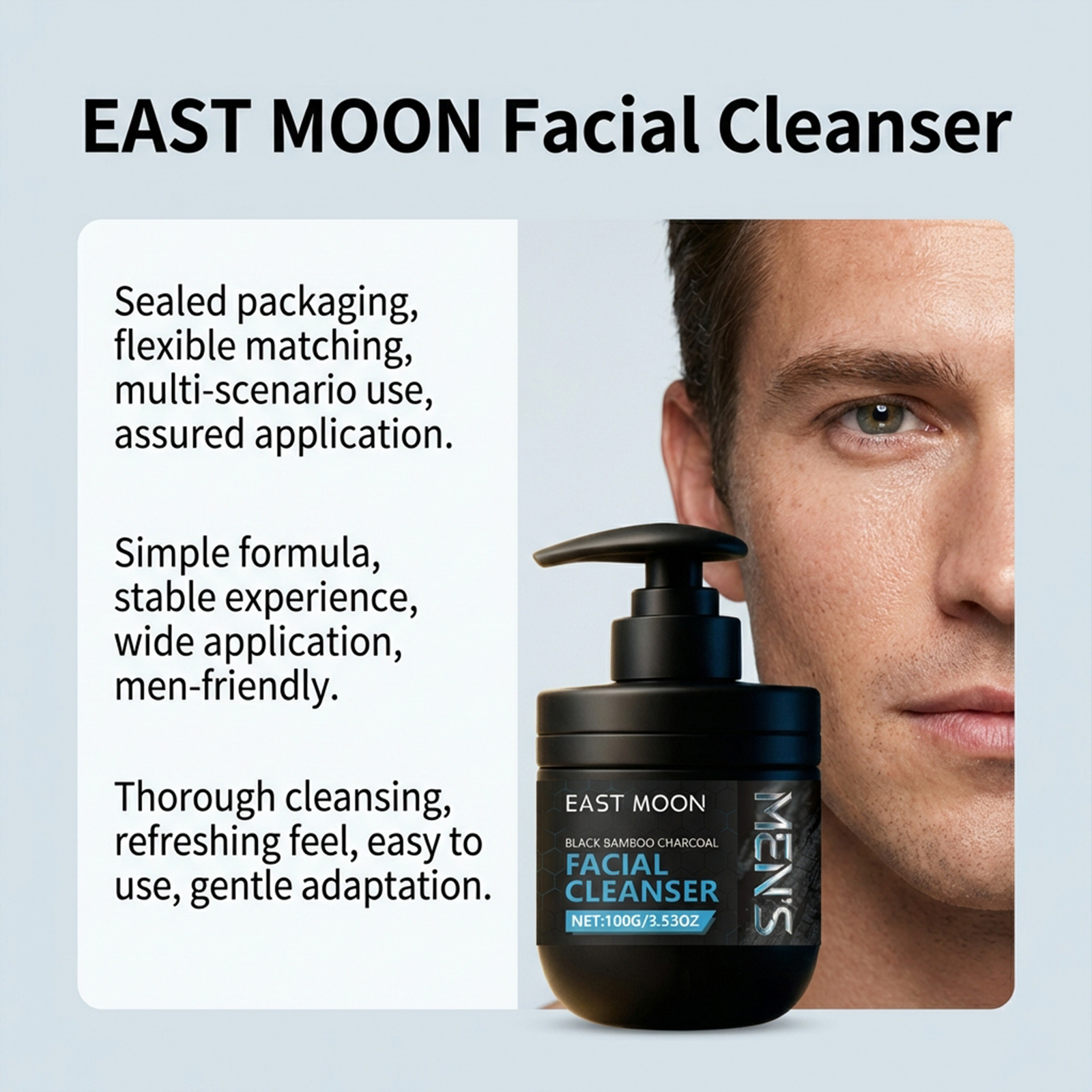 Mens Bamboo Charcoal Facial Cl - Skincare Natur E 评论和价格