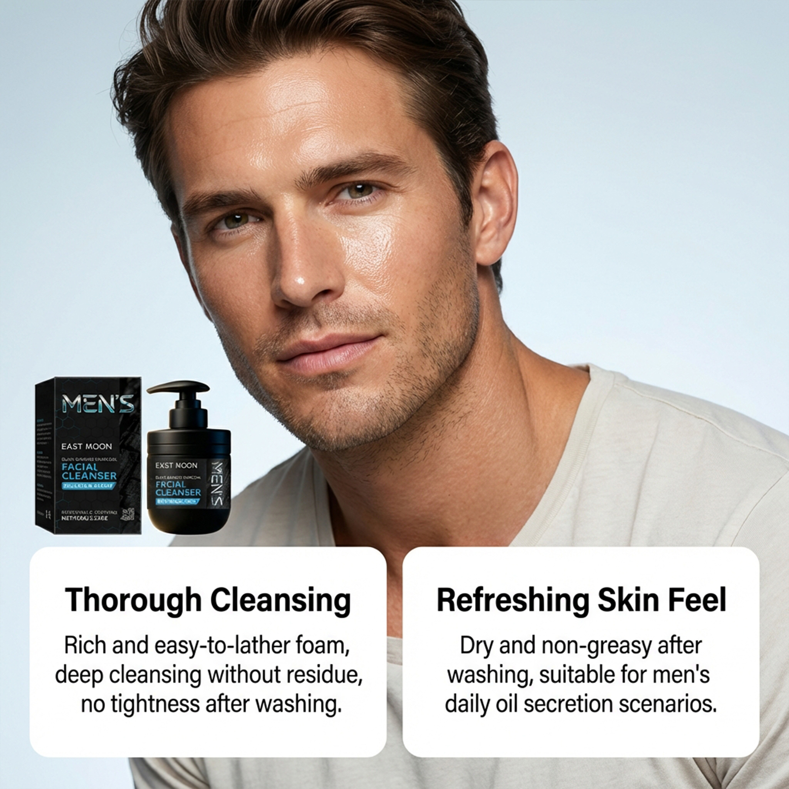 Mens Bamboo Charcoal Facial Cl - Skincare Natur E 评论和价格