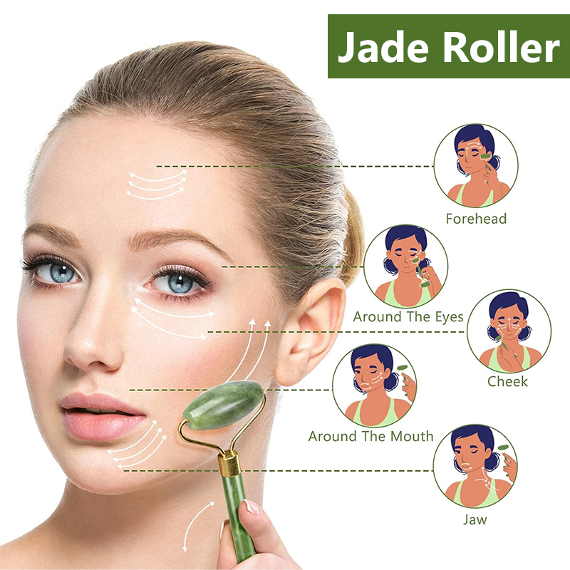 Natural Jade Roller Face Gua S - Skincare Natur E 评论和价格