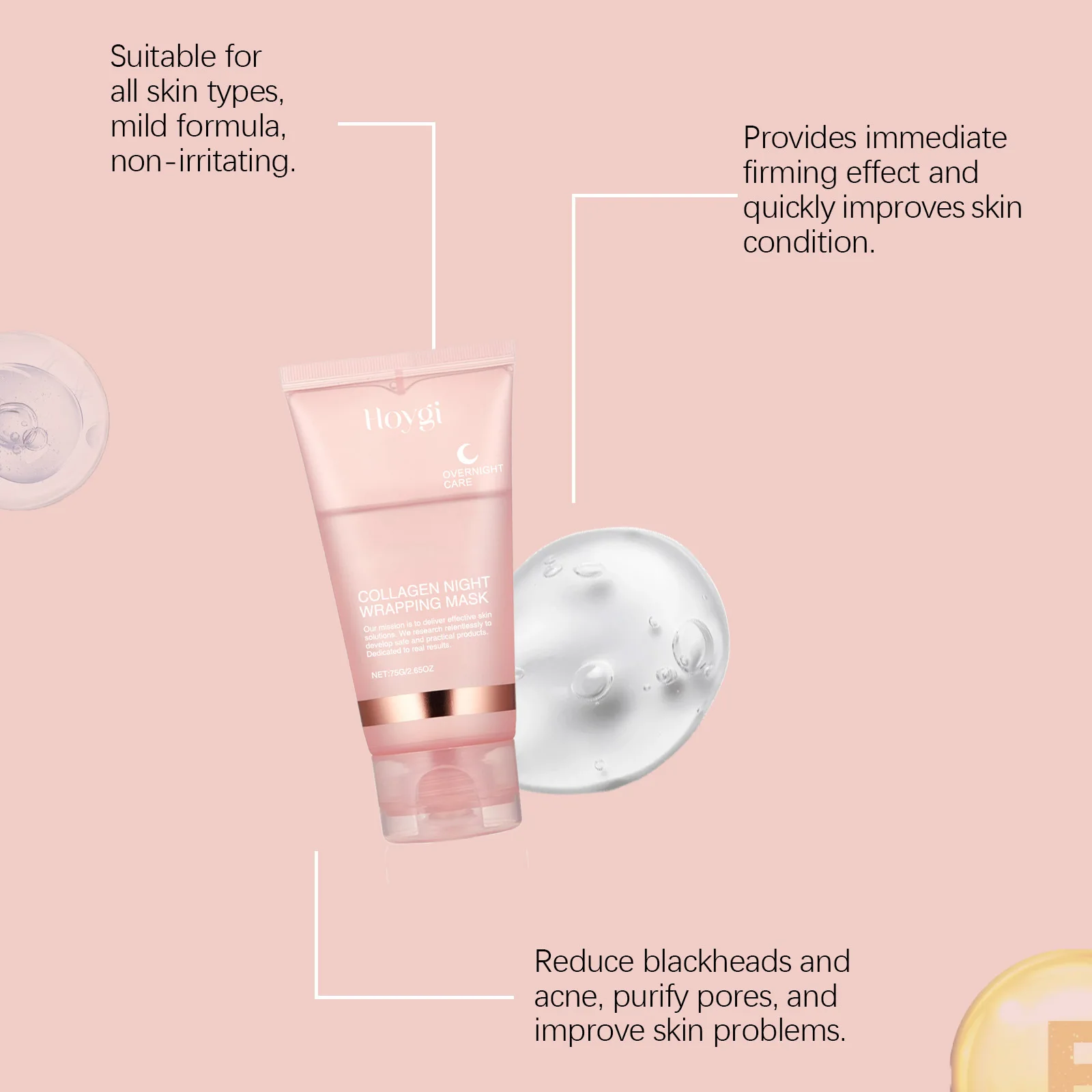 Collagen Overnight Wrapping Ma - Skincare Natur E 评论和价格