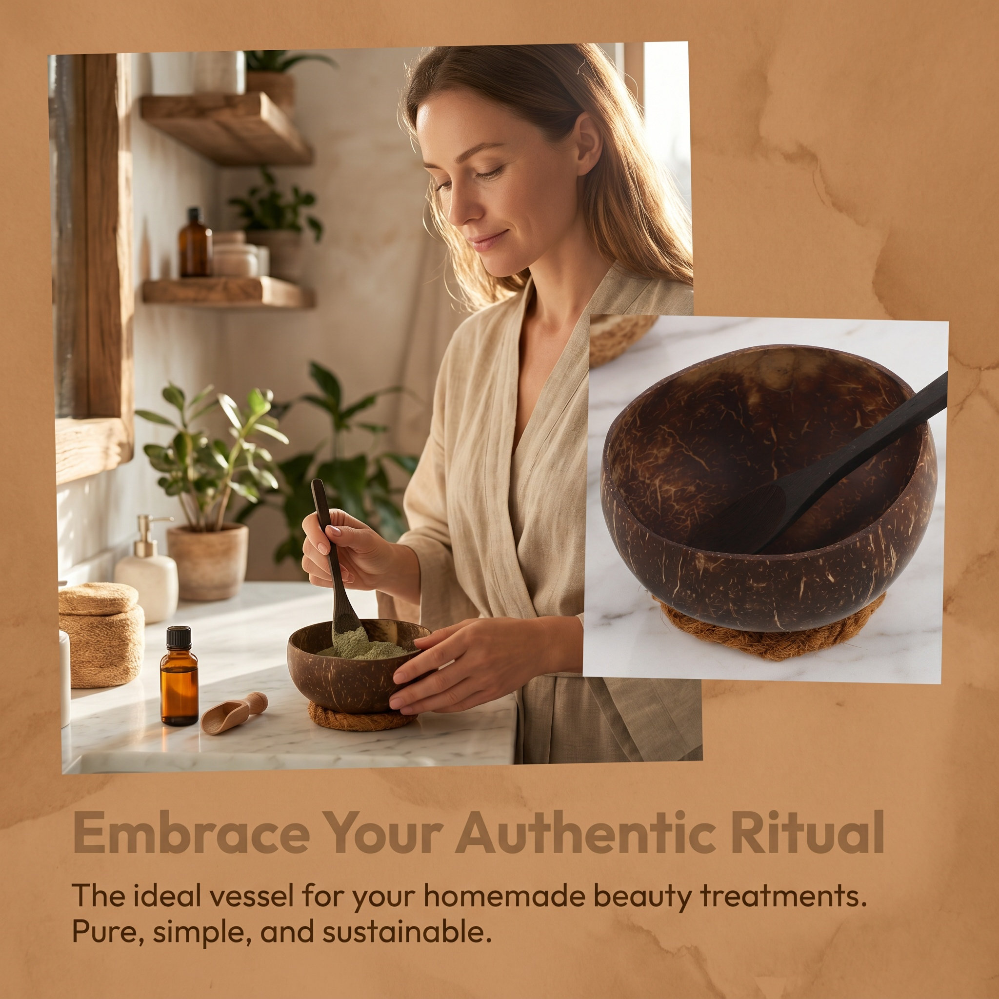 Facial Mask Bowl Set Natural C - Skincare Natur E 评论和价格