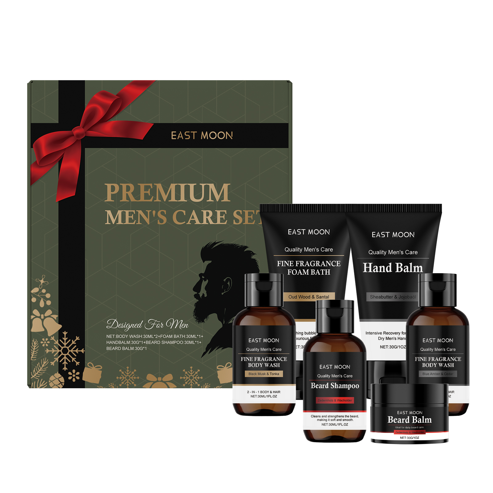 Men's Personal Care Set Beard  - Skincare Natur E 评论和价格