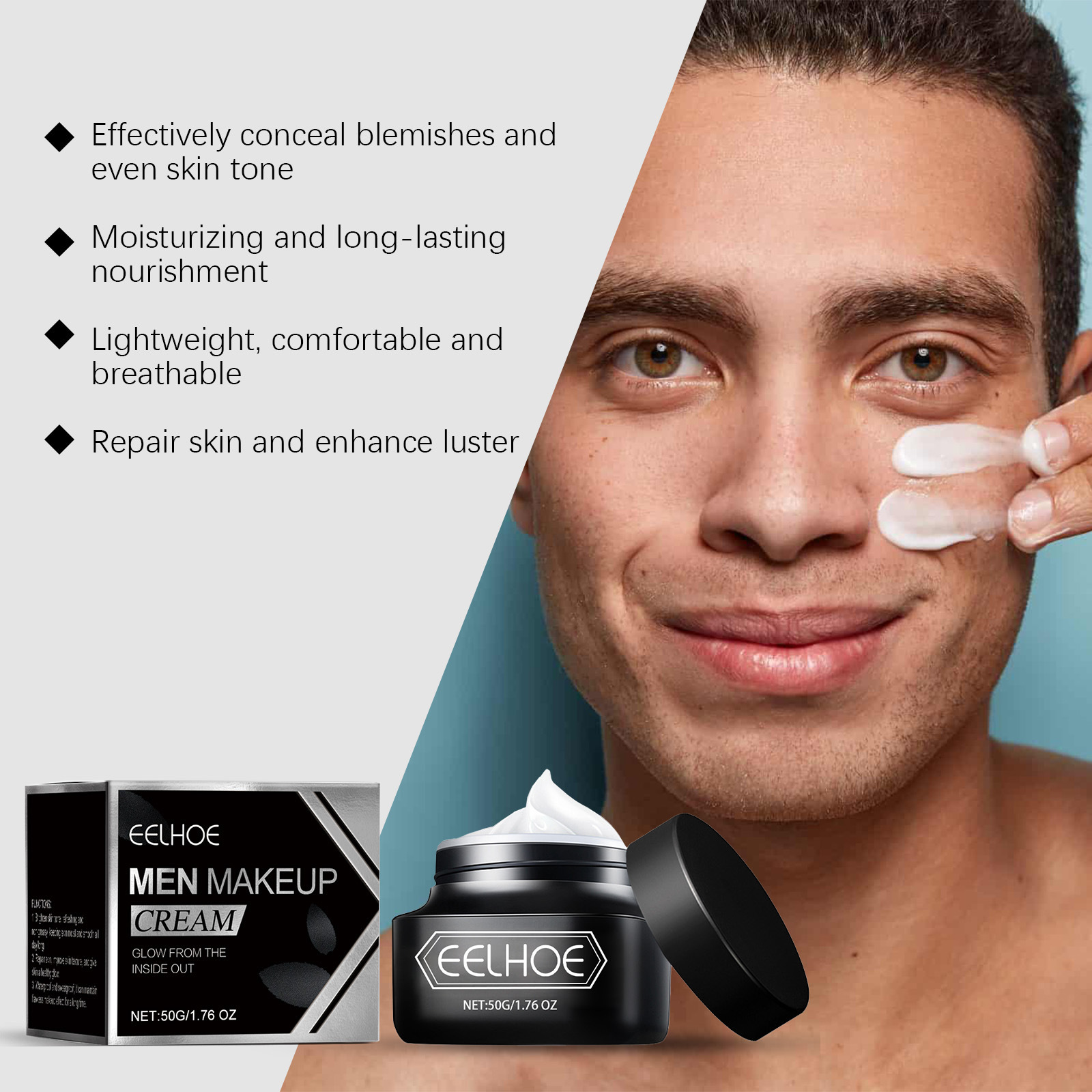 EELHOE BB Cream for Men Cosmet - Skincare Natur E 评论和价格