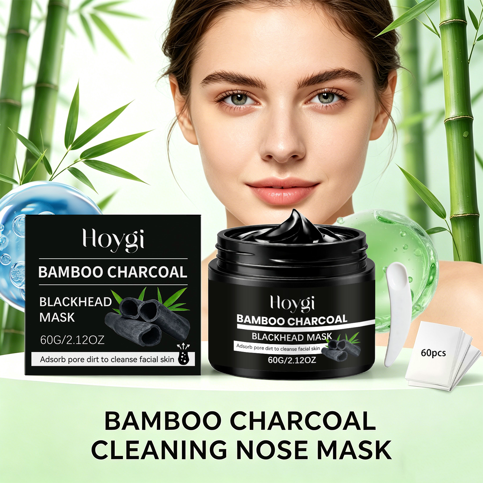 Bamboo Charcoal Blackhead Remo - Skincare Natur E 评论和价格