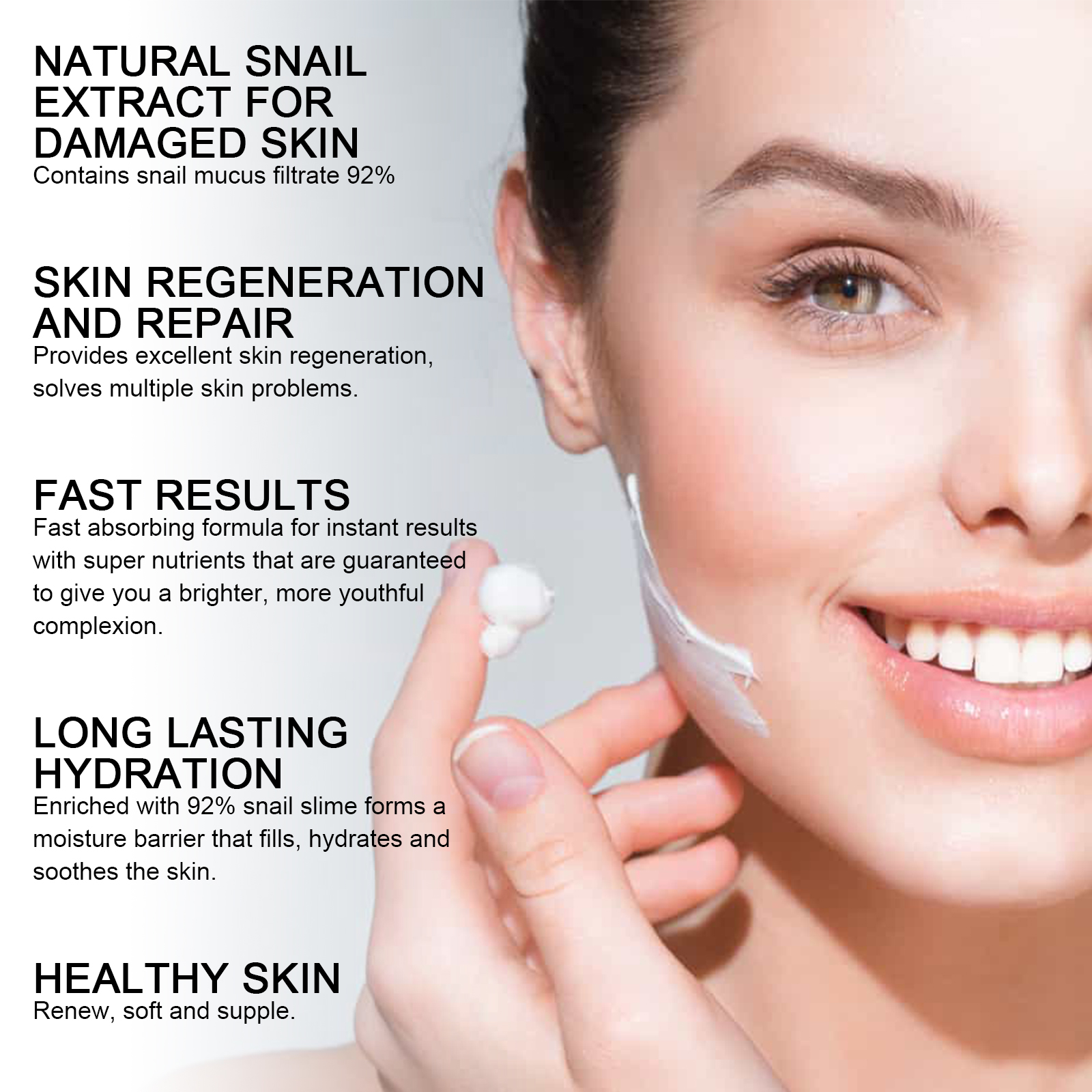 Snail Mucin Cream 92 Daily Moi - Snail Cream Gel 评论和价格